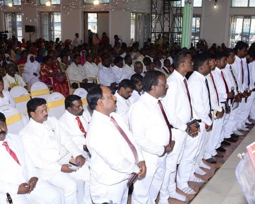 Evangelists being Dedicated