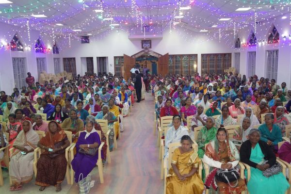 Widows and poor women gathered for the Widows and Poor Women Program
